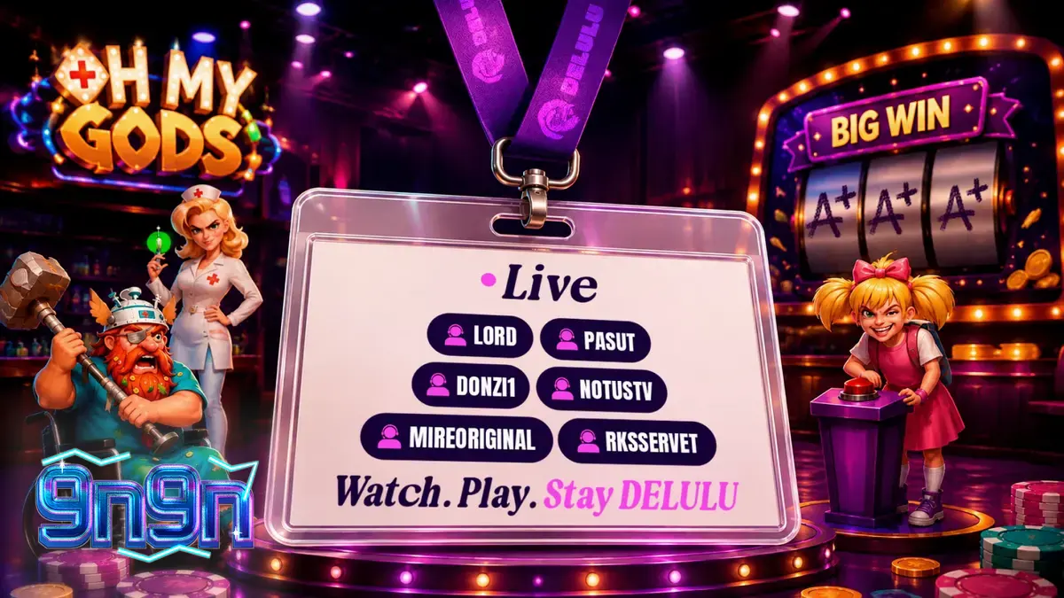 Tampilan visual neon dari game slot modern yang sedang dimainkan di perangkat mobile.